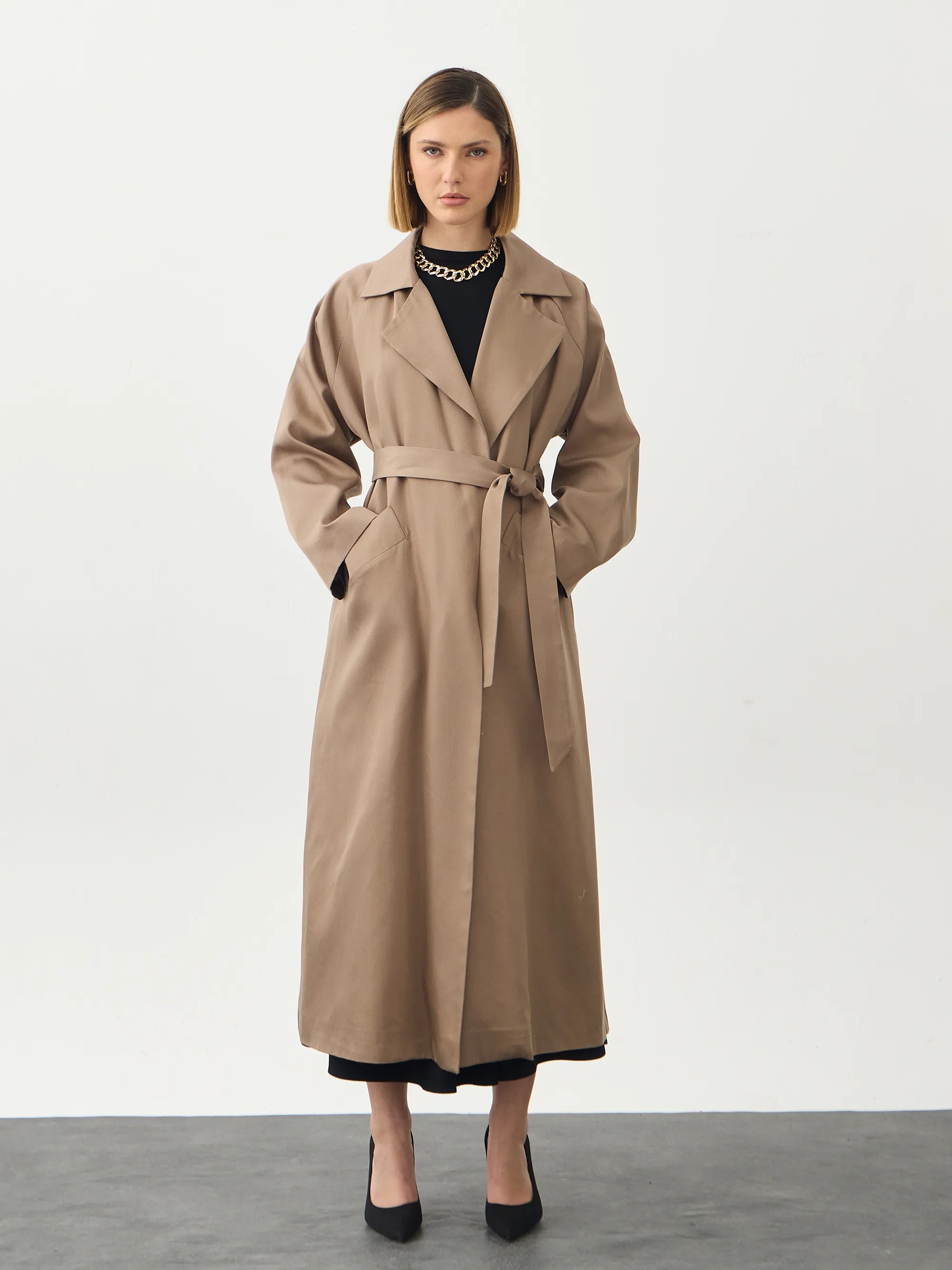 Oversize Vizon Trençkot