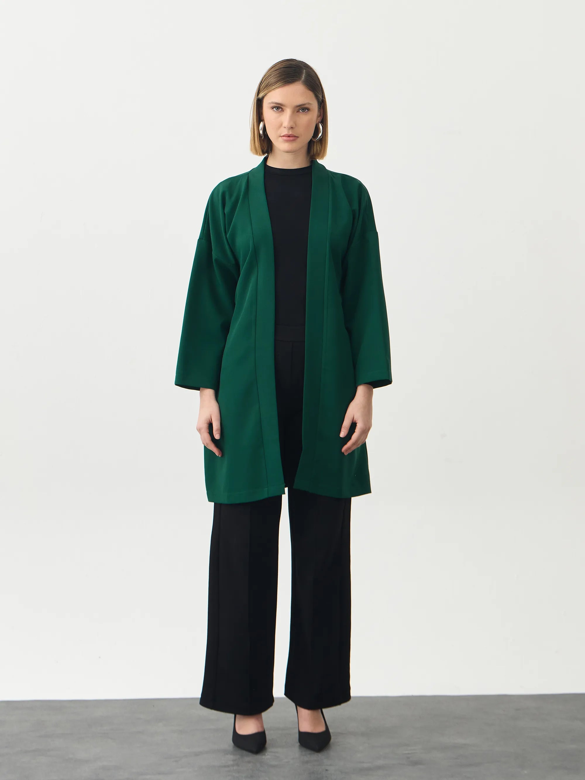 Zümrüt Kuşaklı Kimono