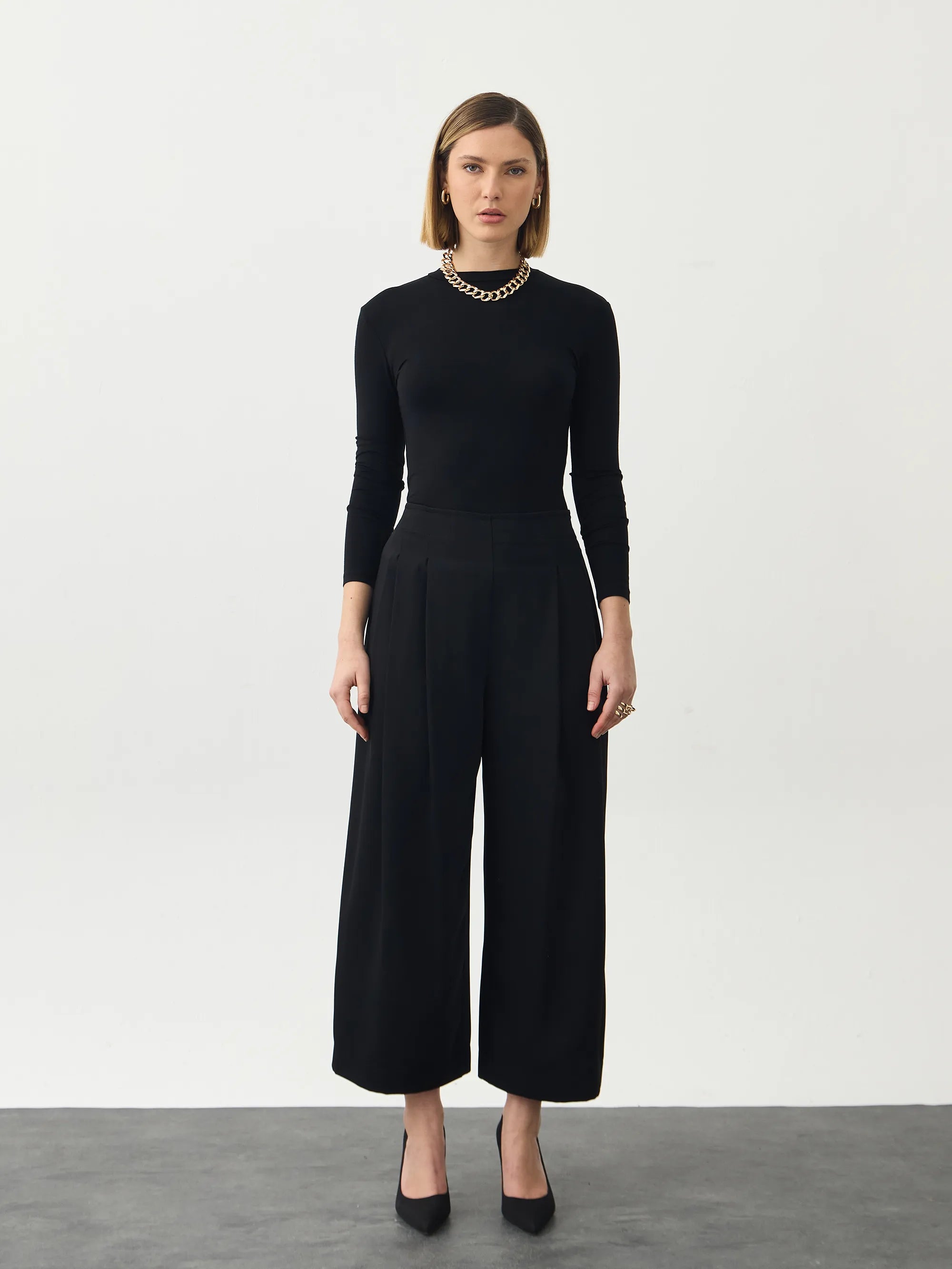Siyah Loose Pantolon