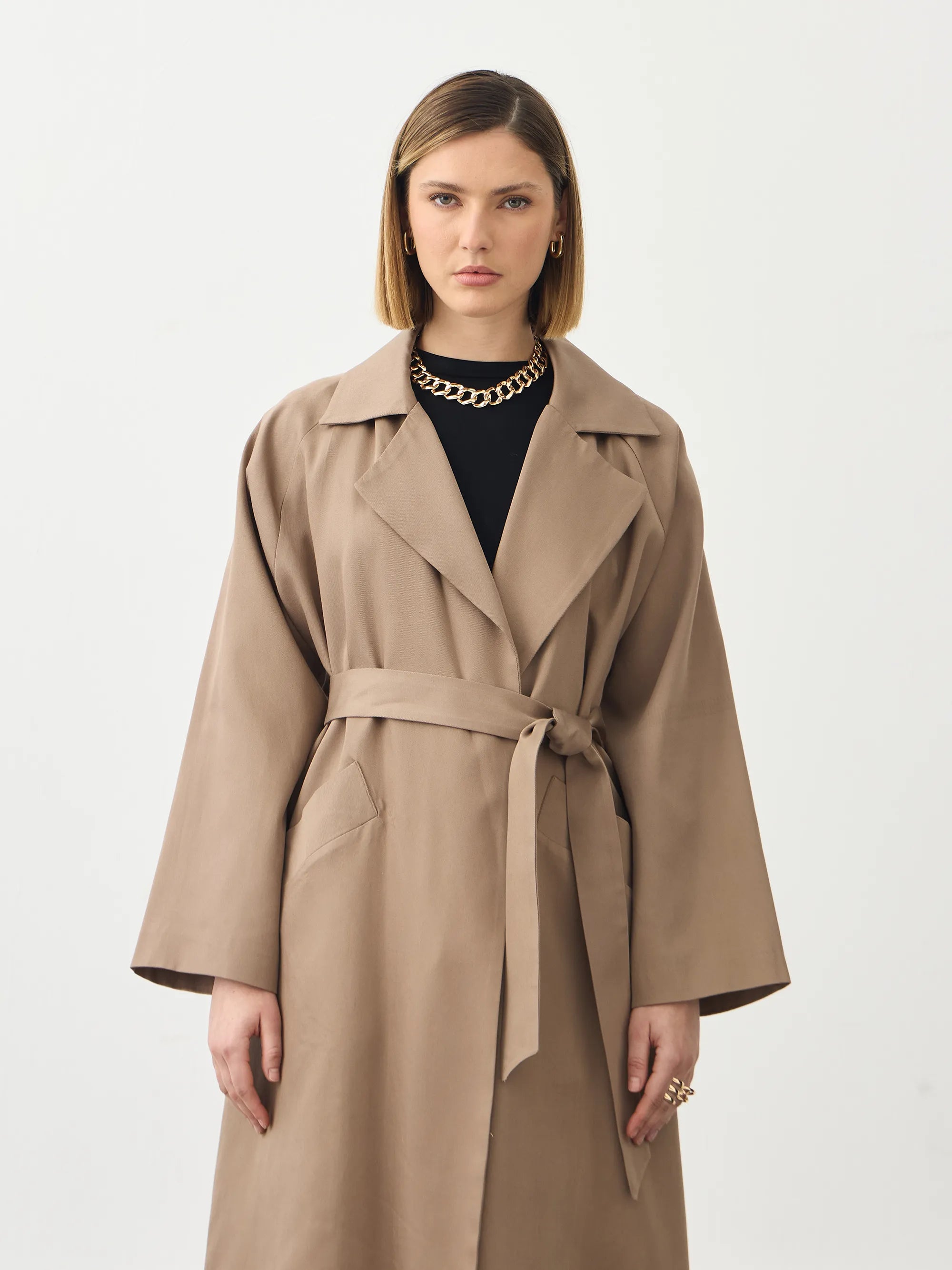 Oversize Vizon Trençkot