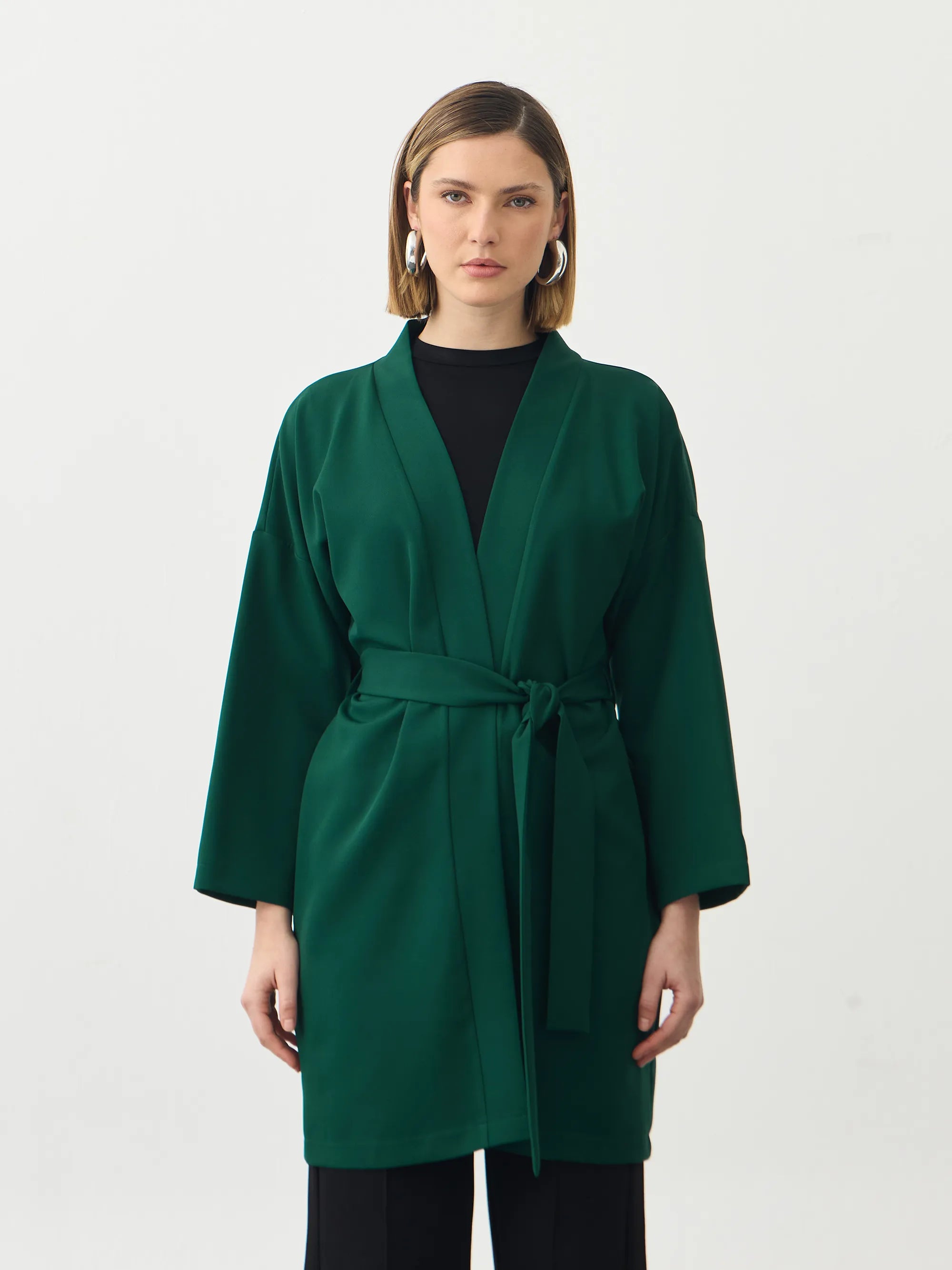Zümrüt Kuşaklı Kimono