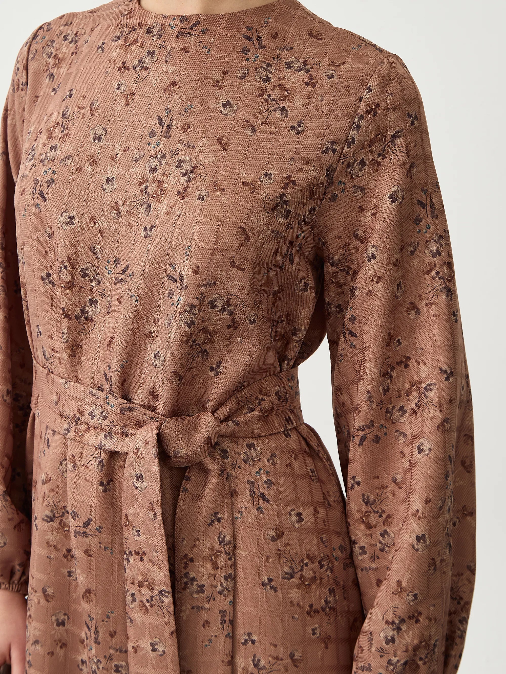 Floral Gül Kurusu Elbise