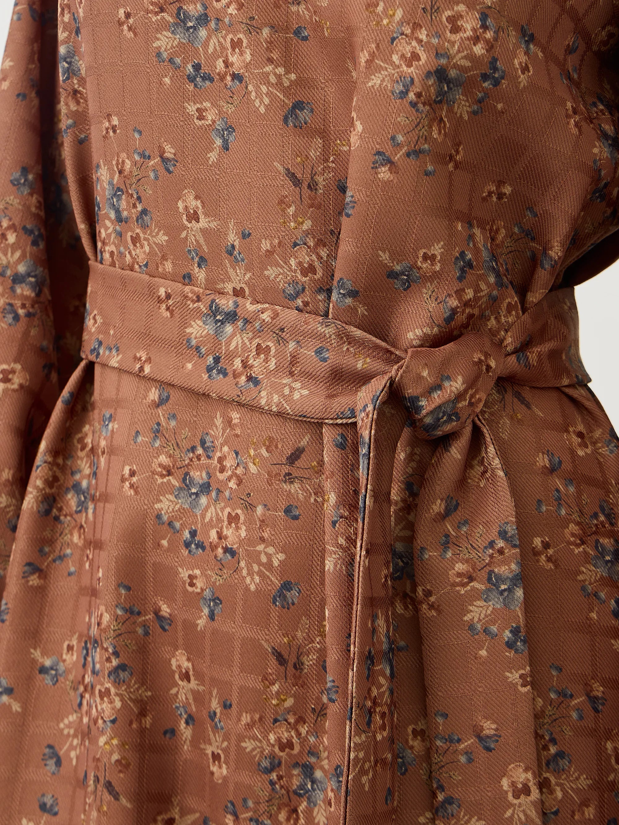 Floral Bej Elbise