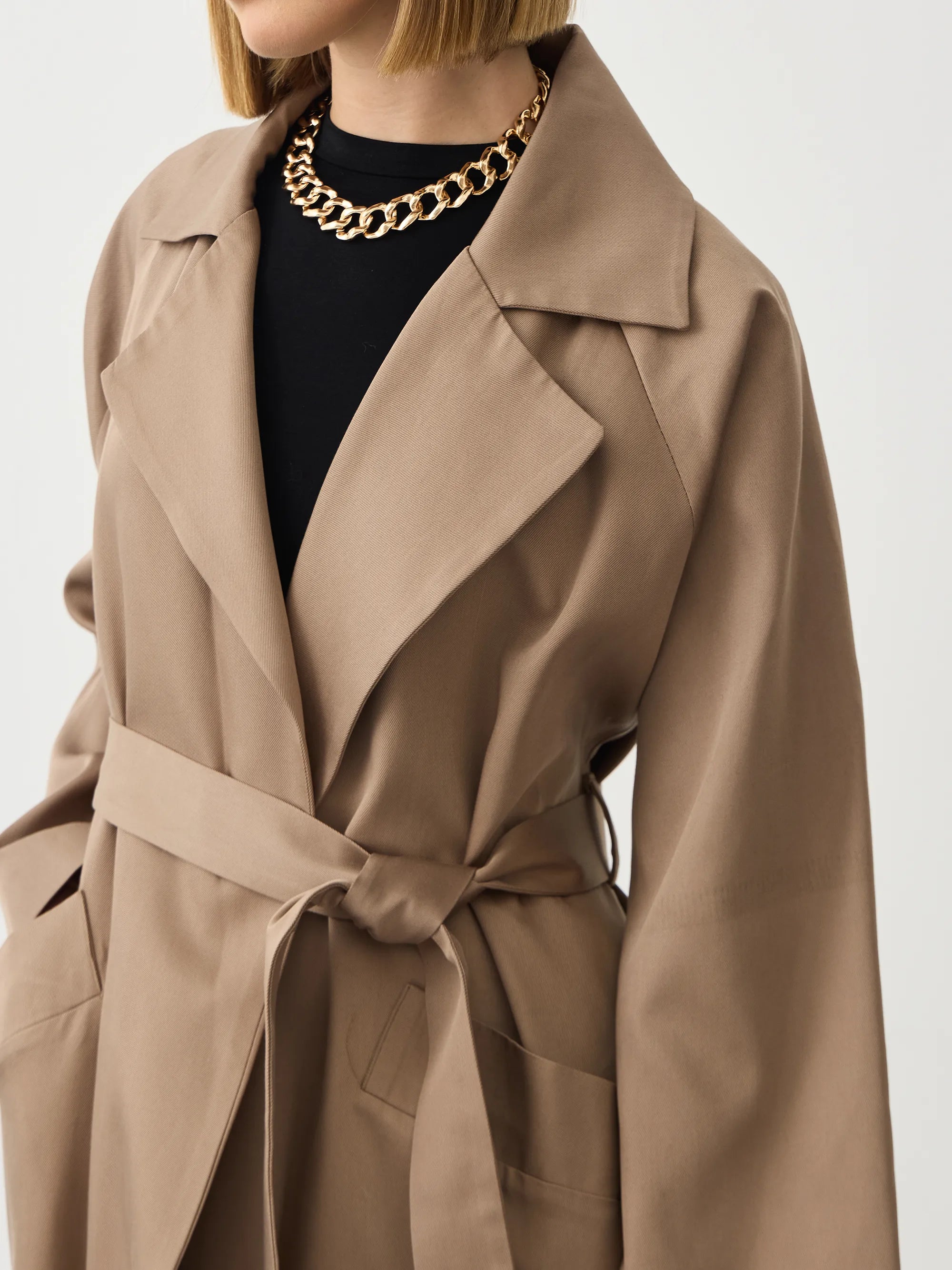 Oversize Vizon Trençkot