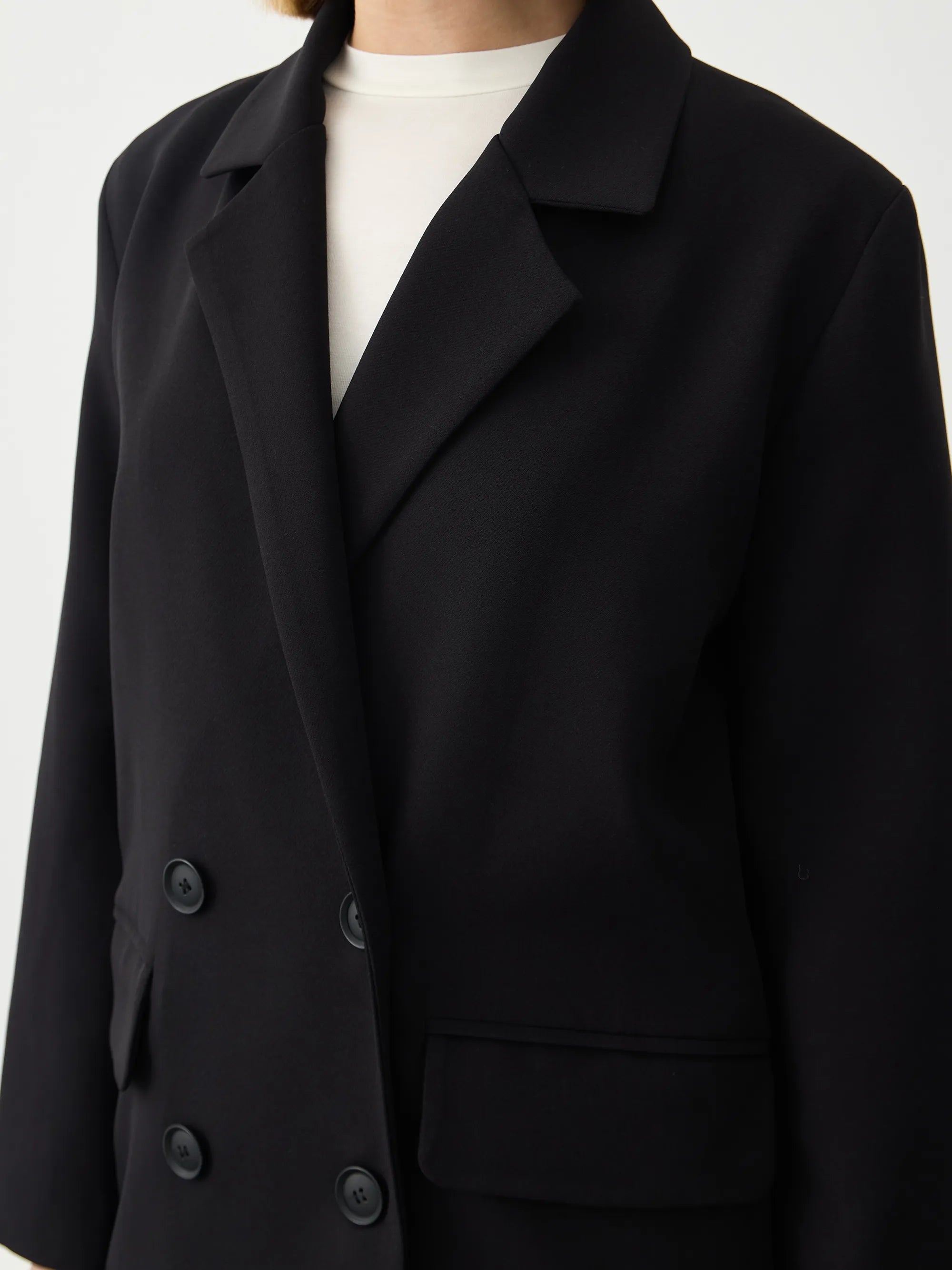 Oversize Siyah Blazer