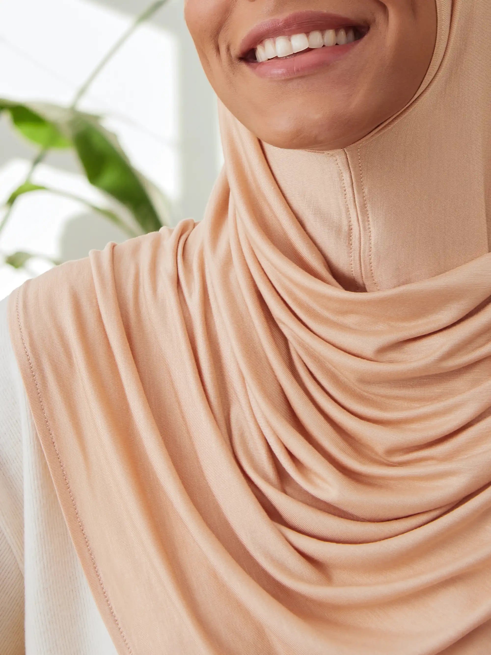 Pratik Premium Jersey Şal - Kumsal Beji