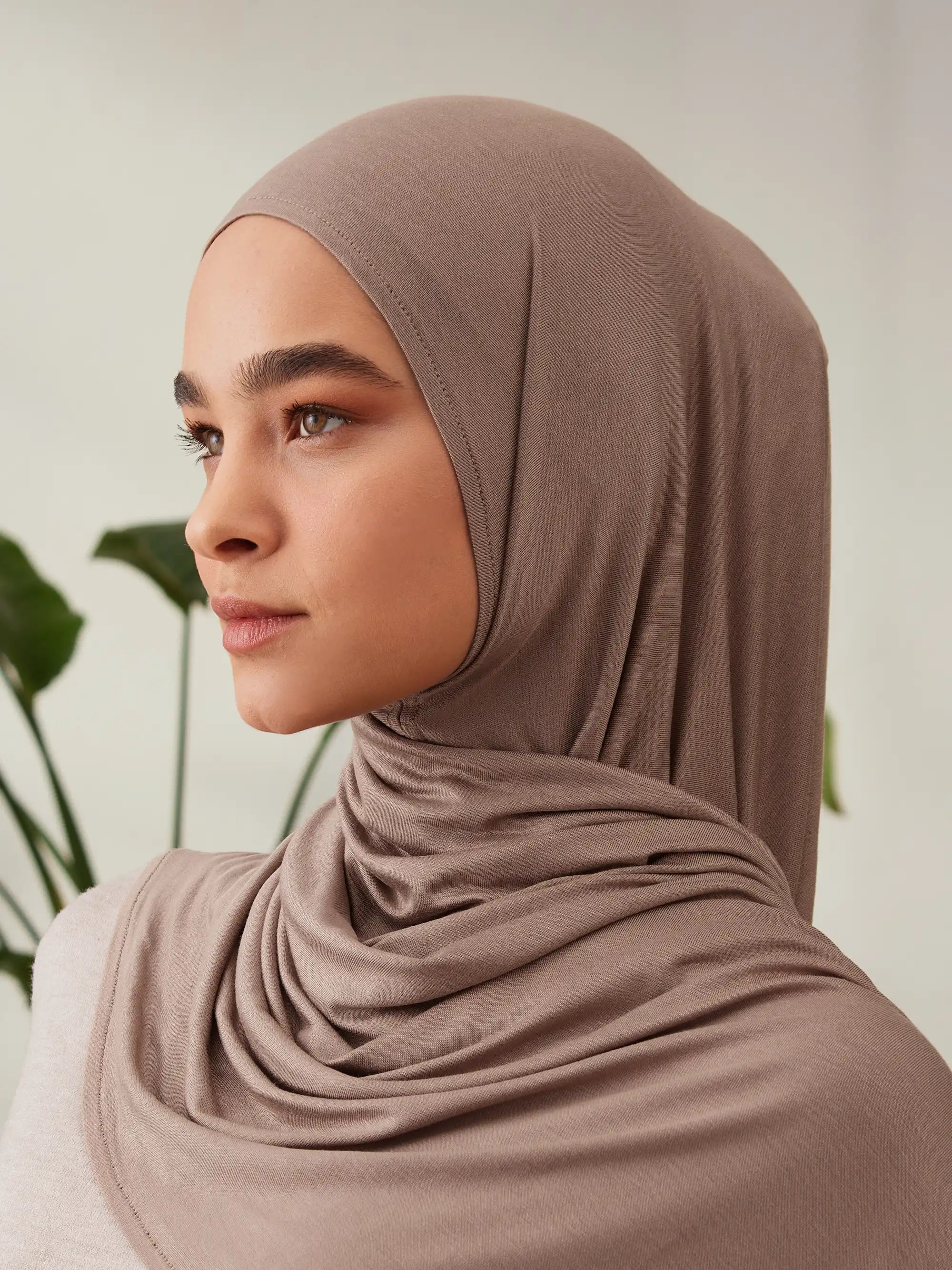Pratik Premium Jersey Şal - Çöl