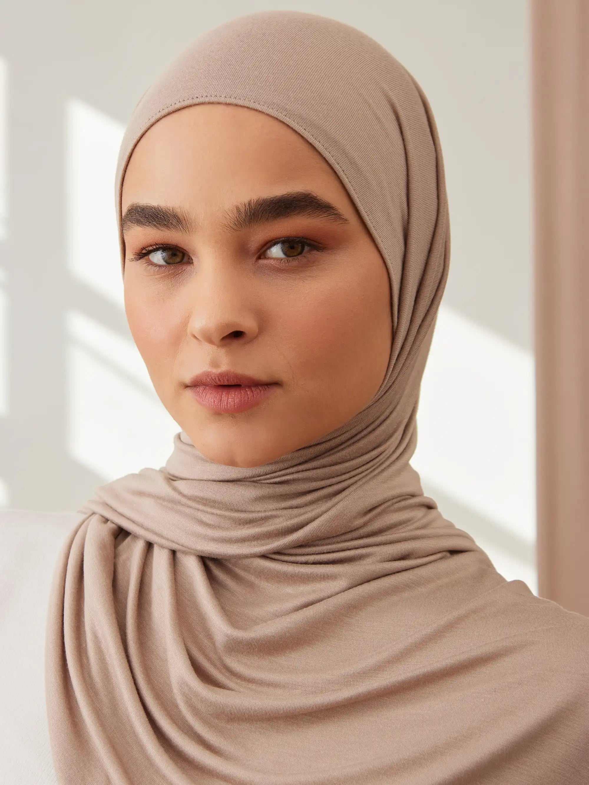 Küçük Premium Jersey Şal - Sıcak Kum