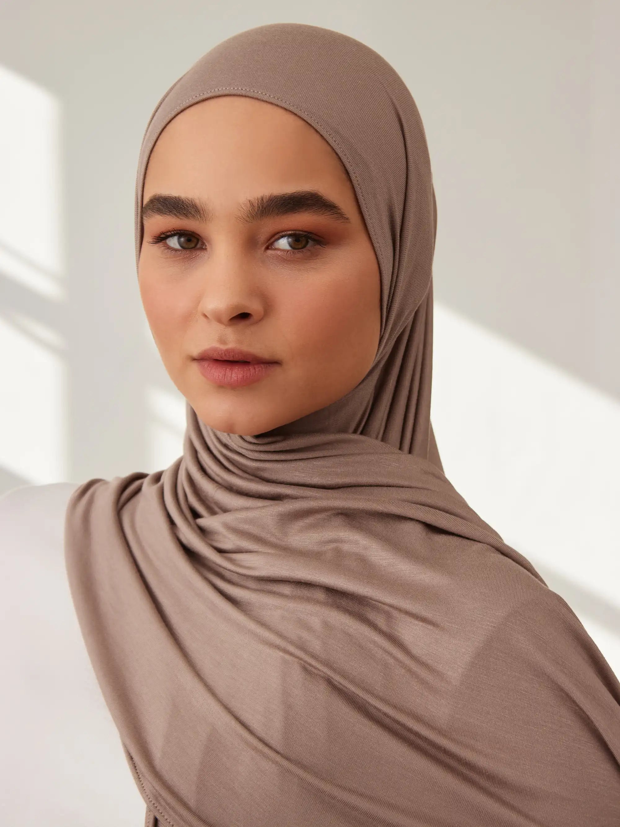 Küçük Premium Jersey Şal - Çöl