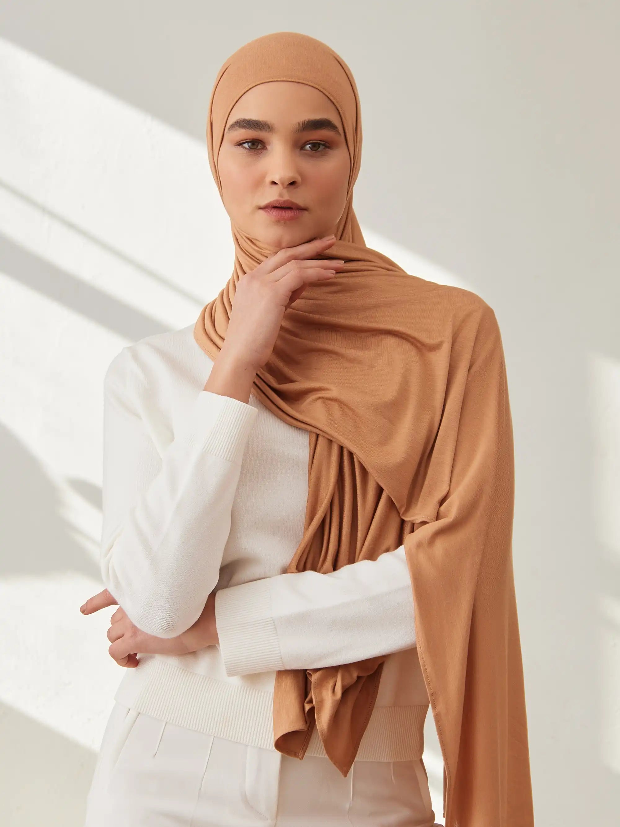 Küçük Premium Jersey Şal - Lion