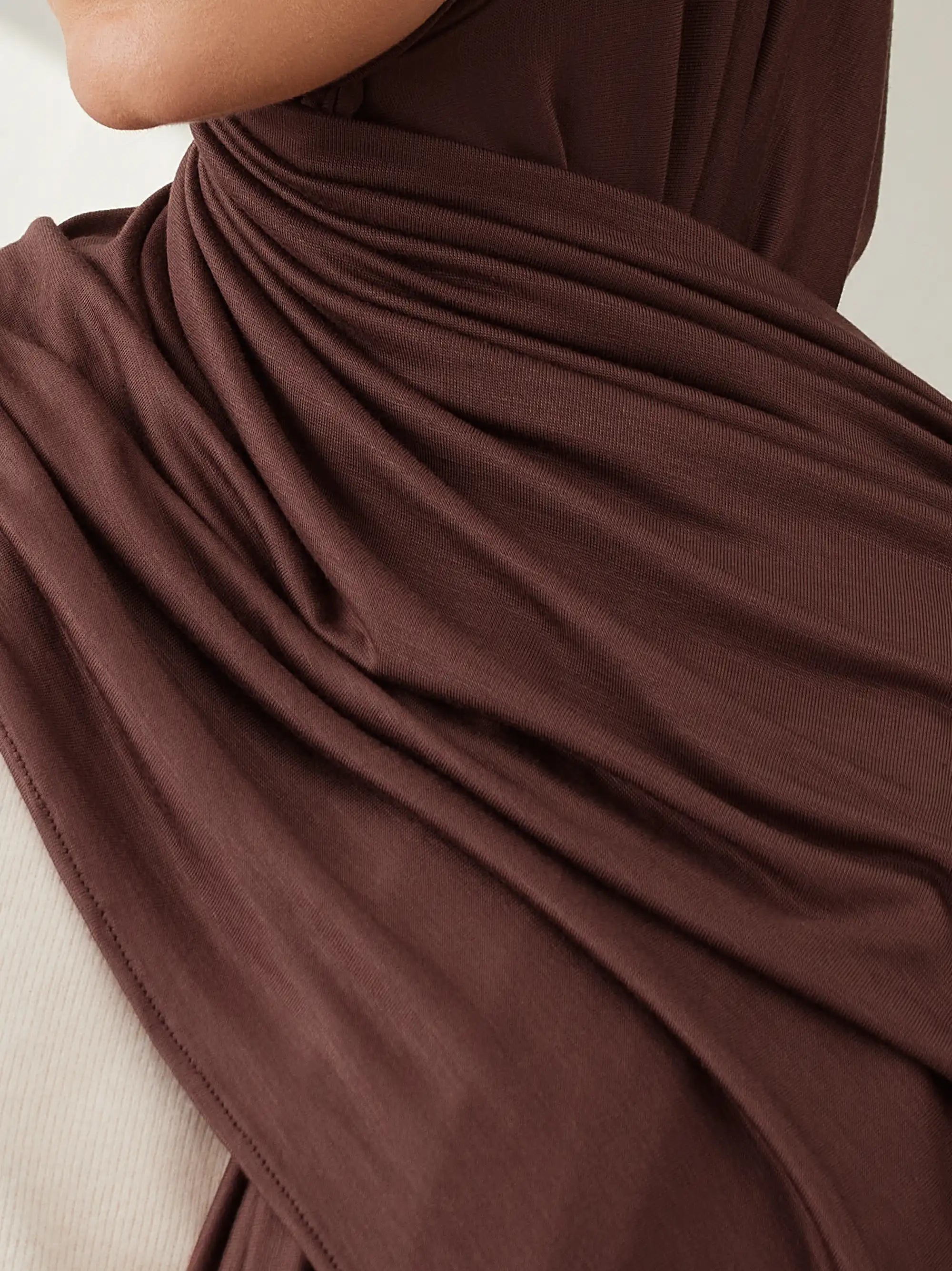 Premium Jersey Şal - Mocha