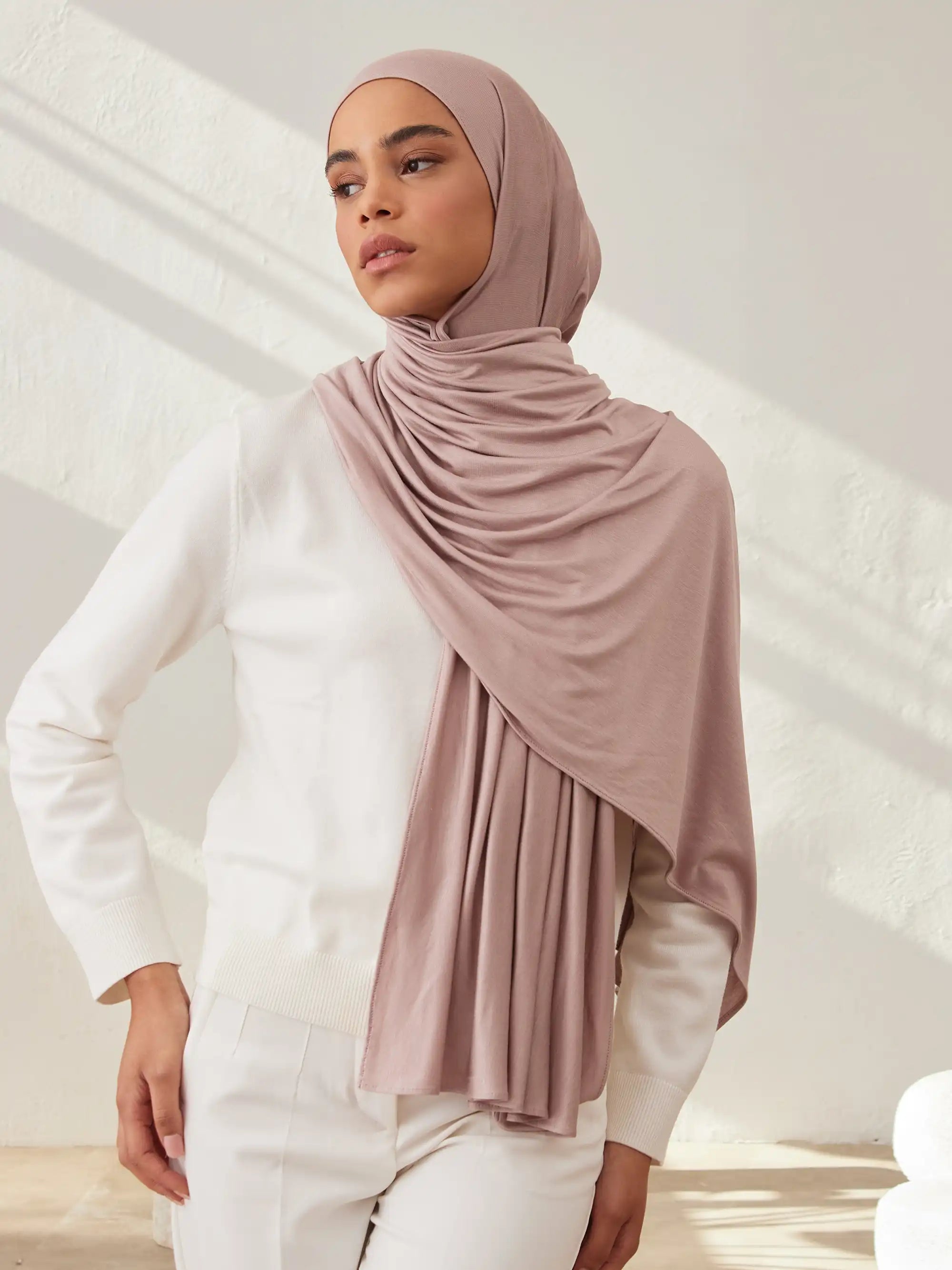 Küçük Premium Jersey Şal - Sfenks