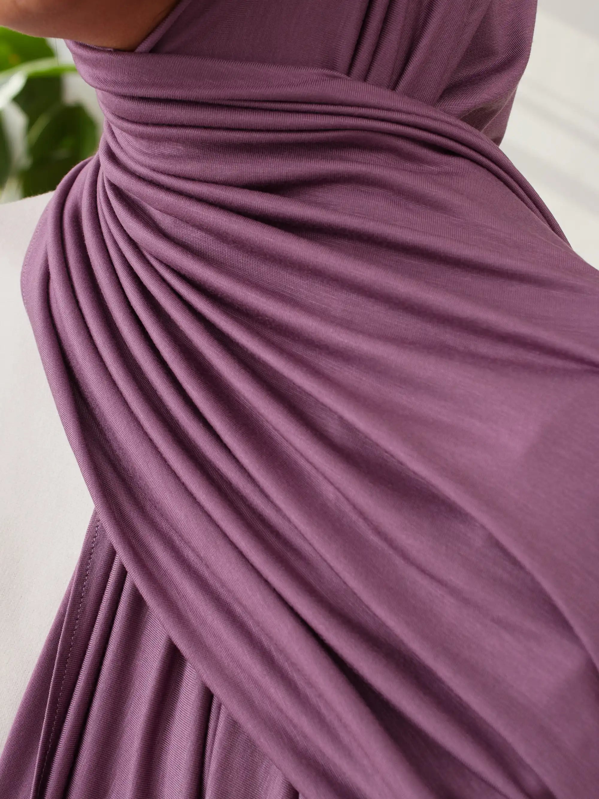 Küçük Premium Jersey Şal - Orkide