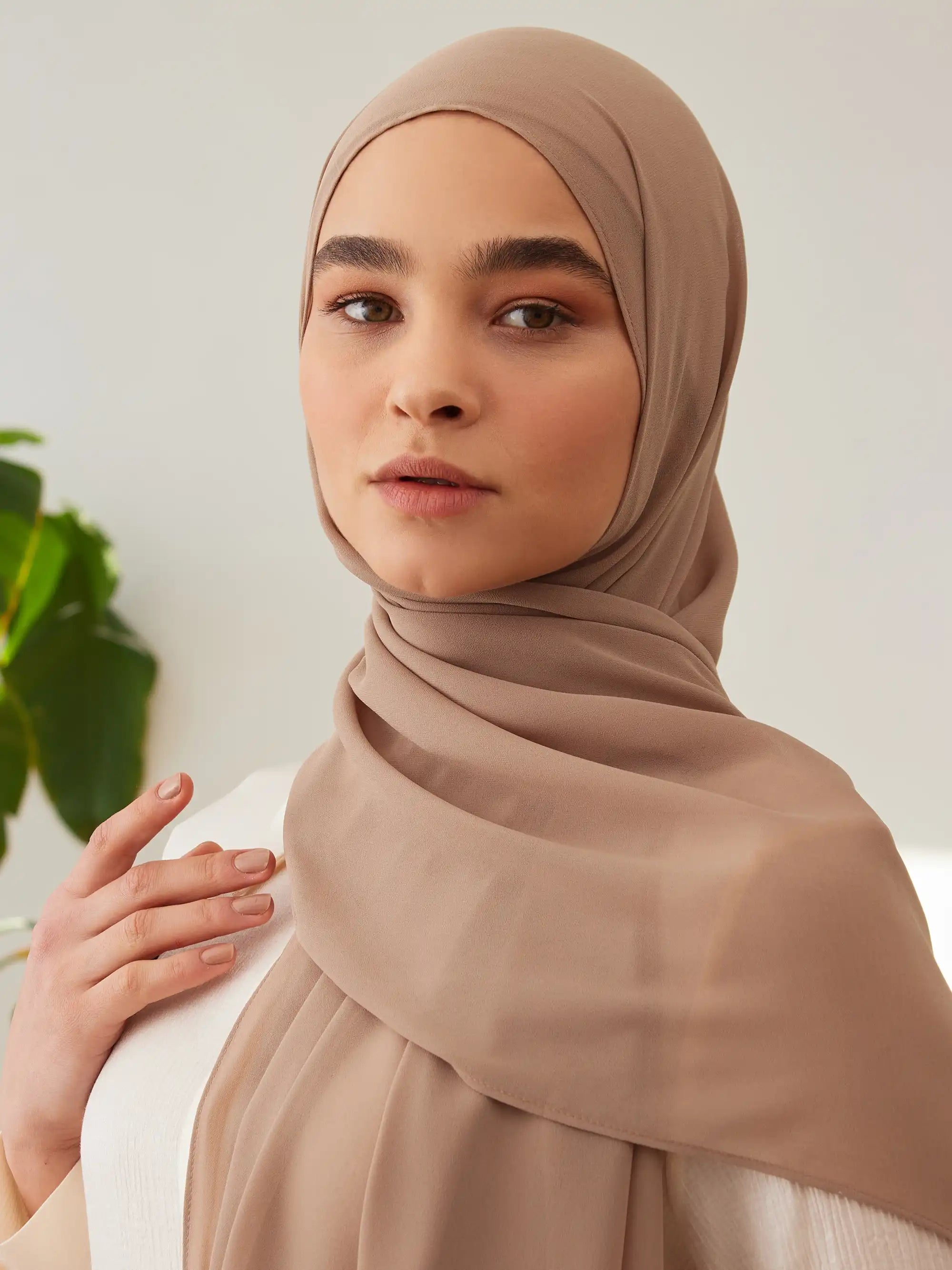 Luxury Şifon Şal - Çöl