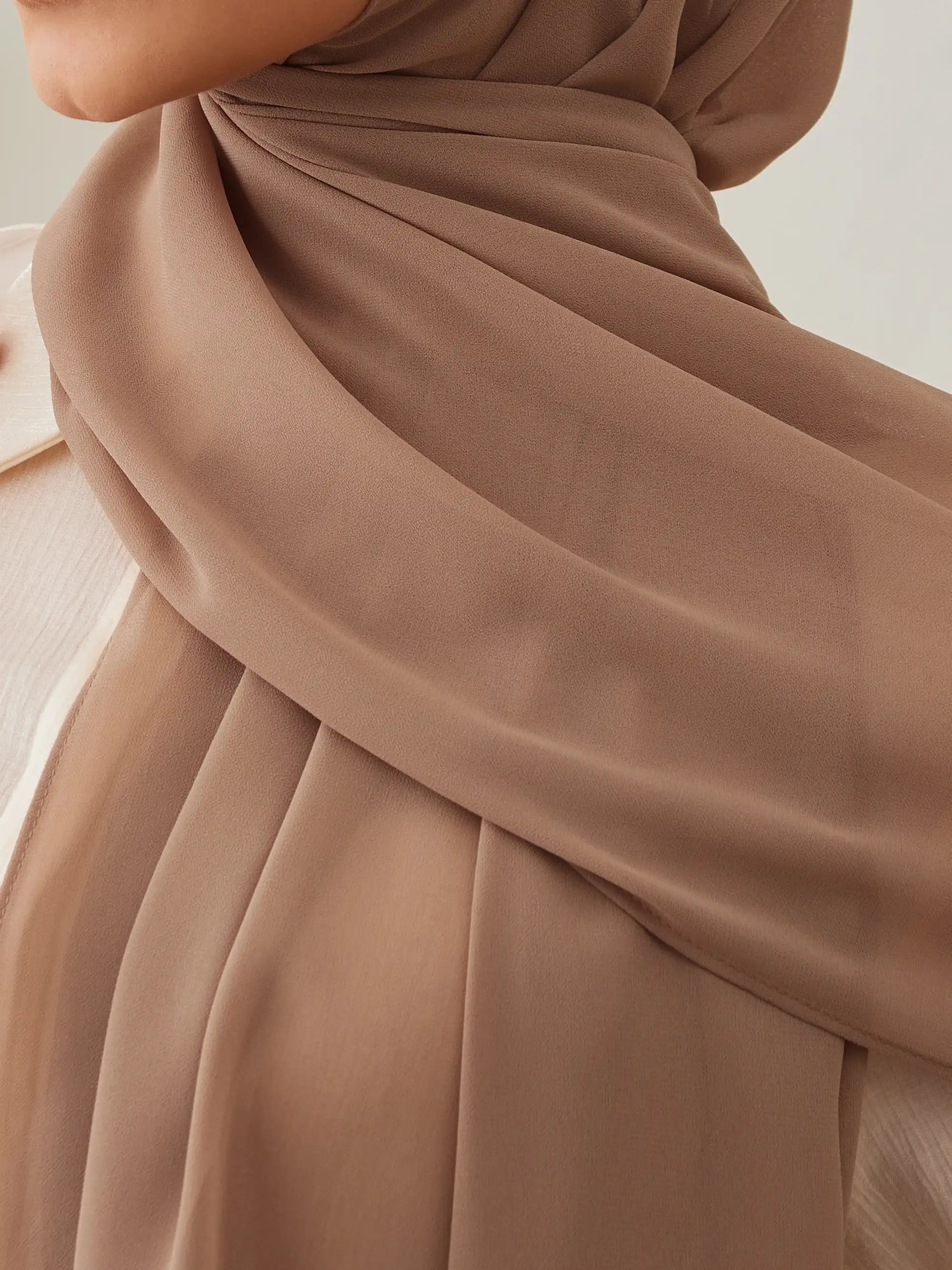 Küçük Luxury Şifon Şal - Çöl