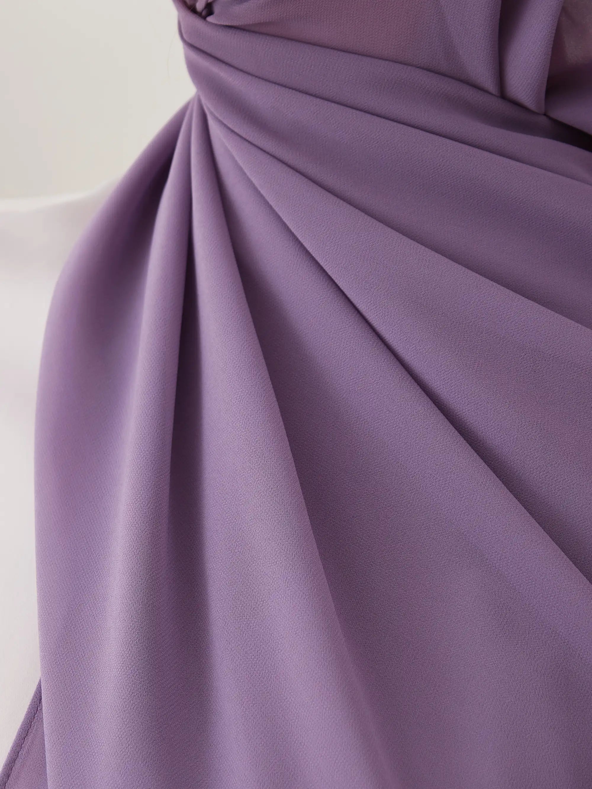 Küçük Luxury Şifon Şal - Lila