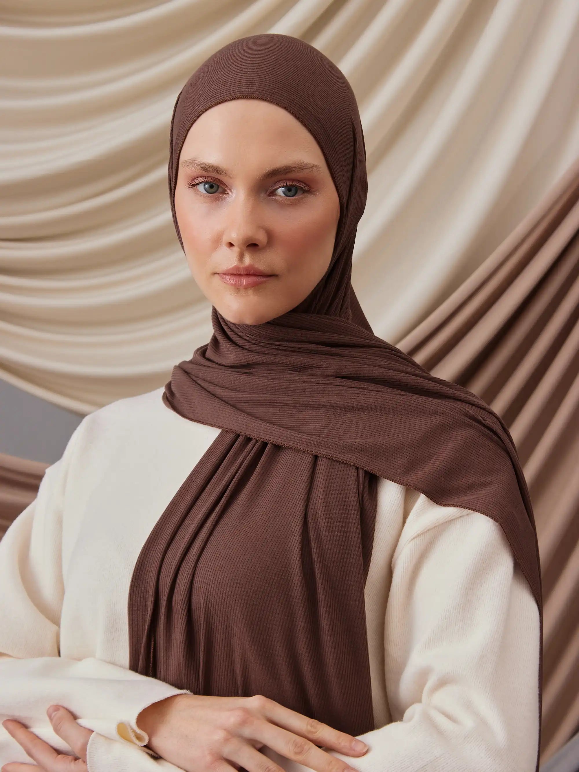 Bambu Fitili Şal - Mocha