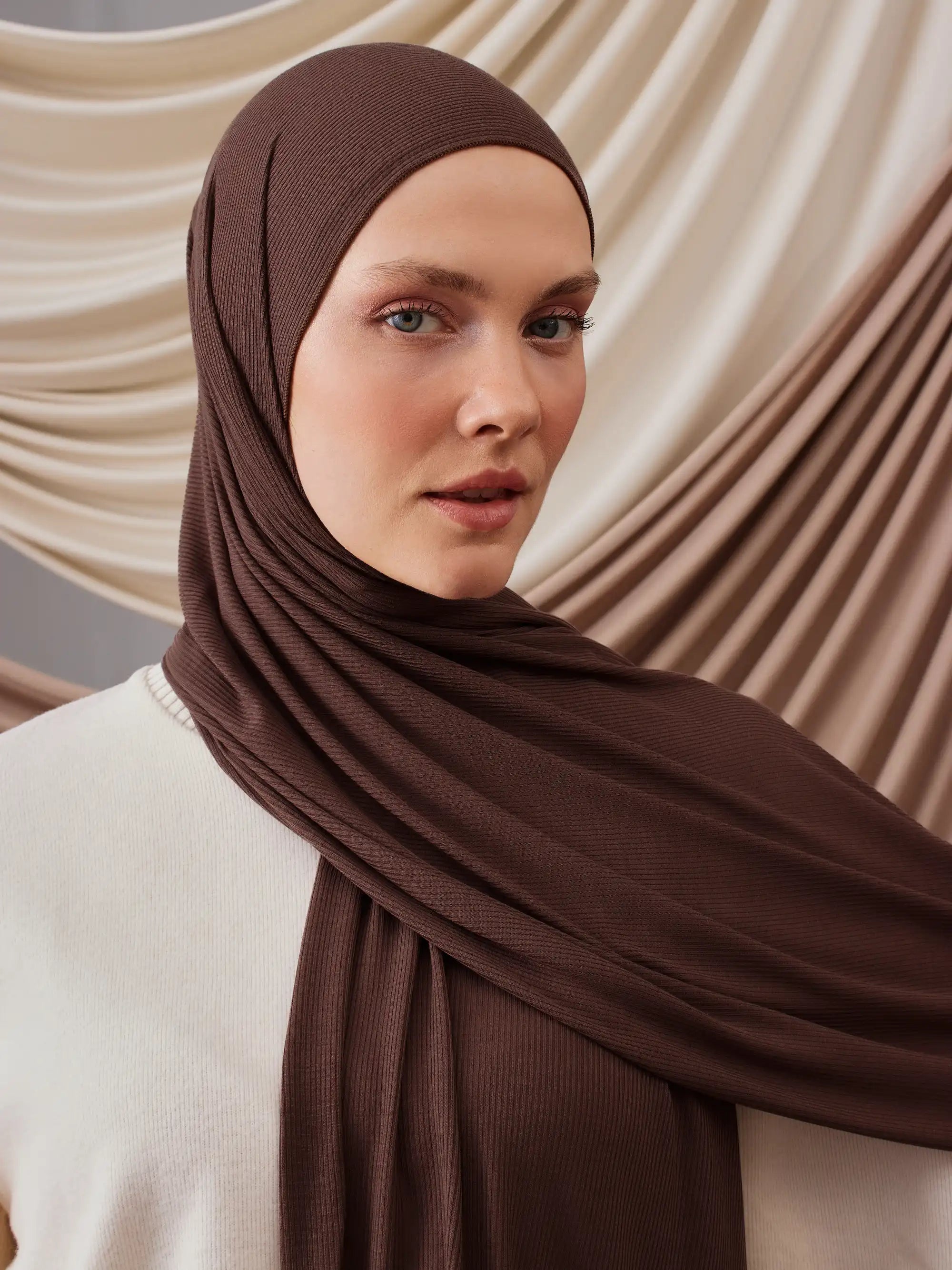 Bambu Fitili Şal - Mocha