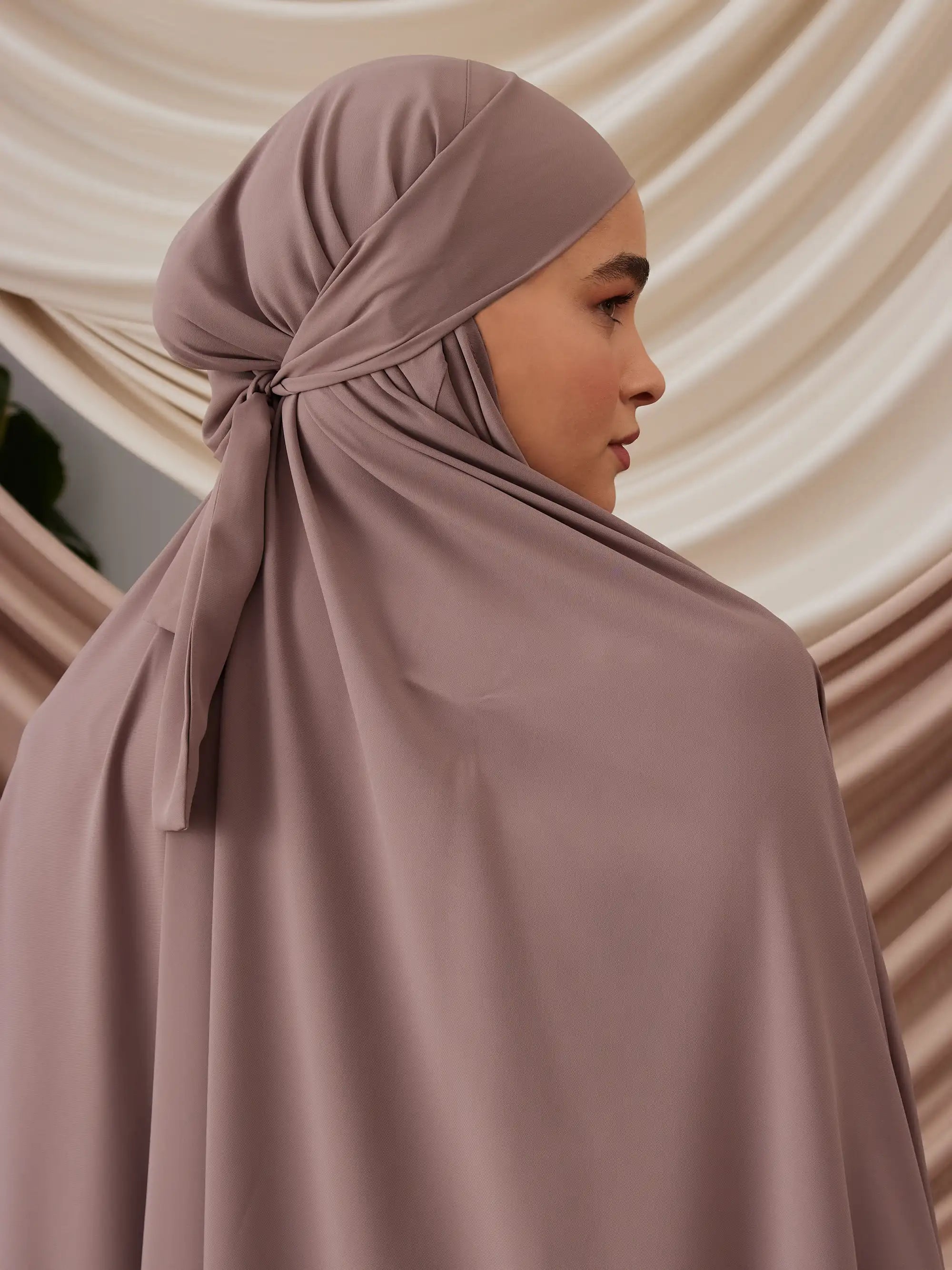 Luxury Namaz Elbisesi - Koyu Vizon