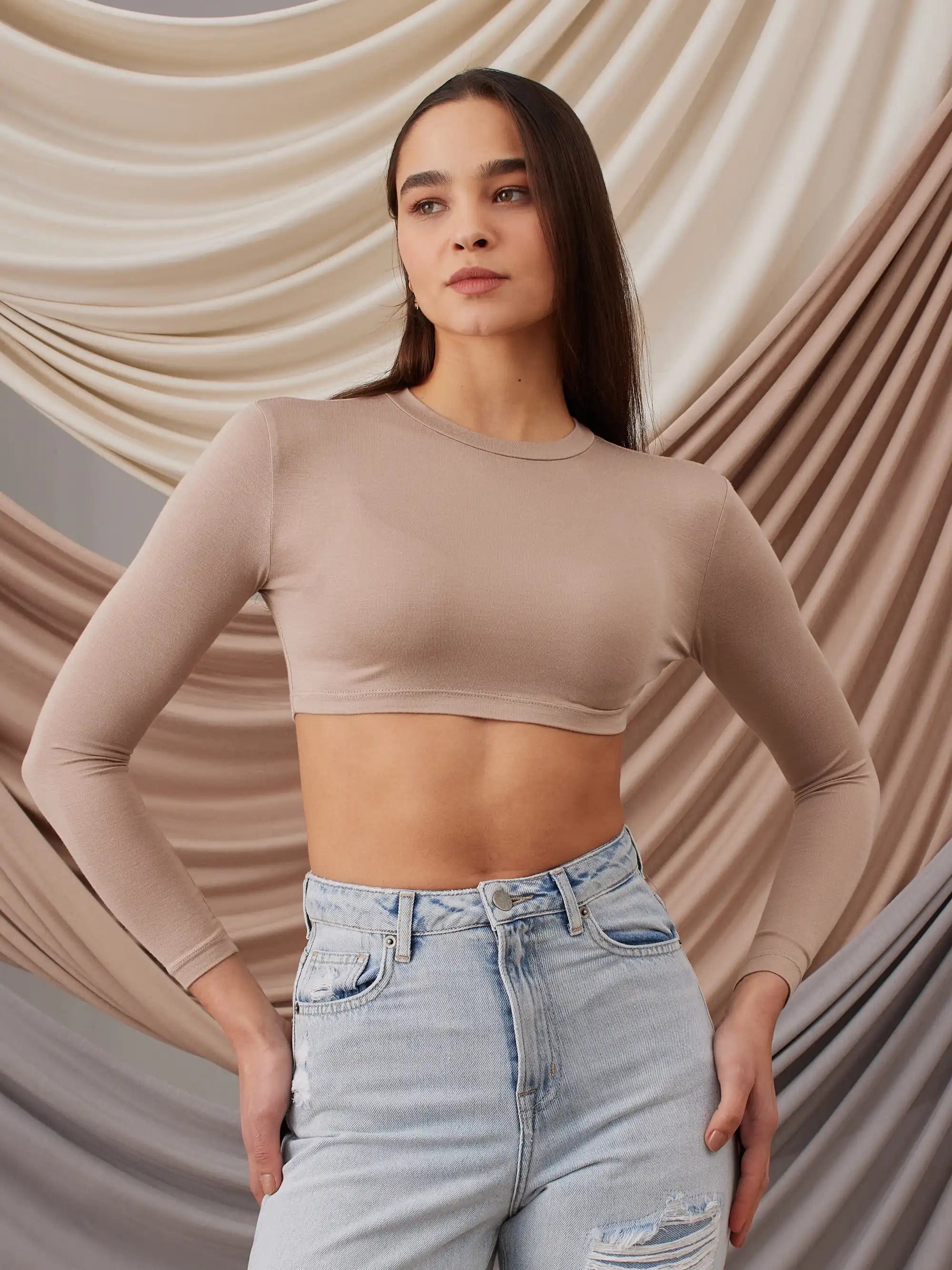 Modest Crop Body - Sıcak Kum