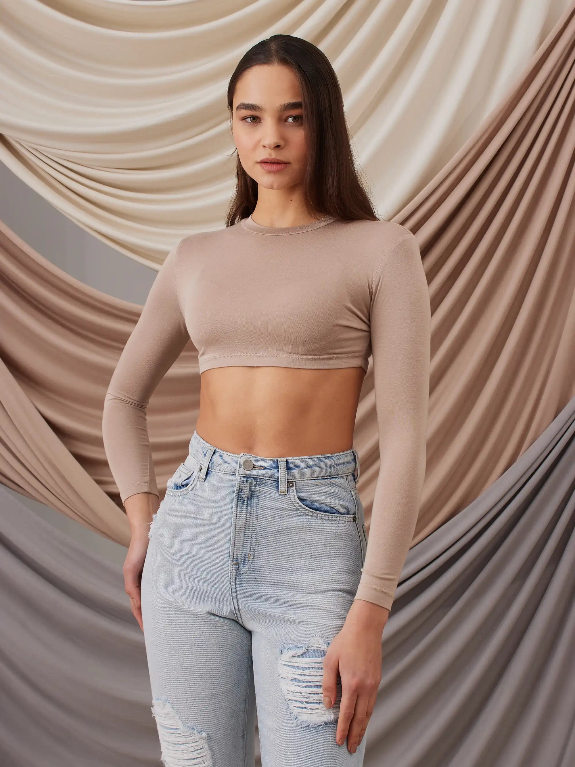 Modest Crop Body - Sıcak Kum