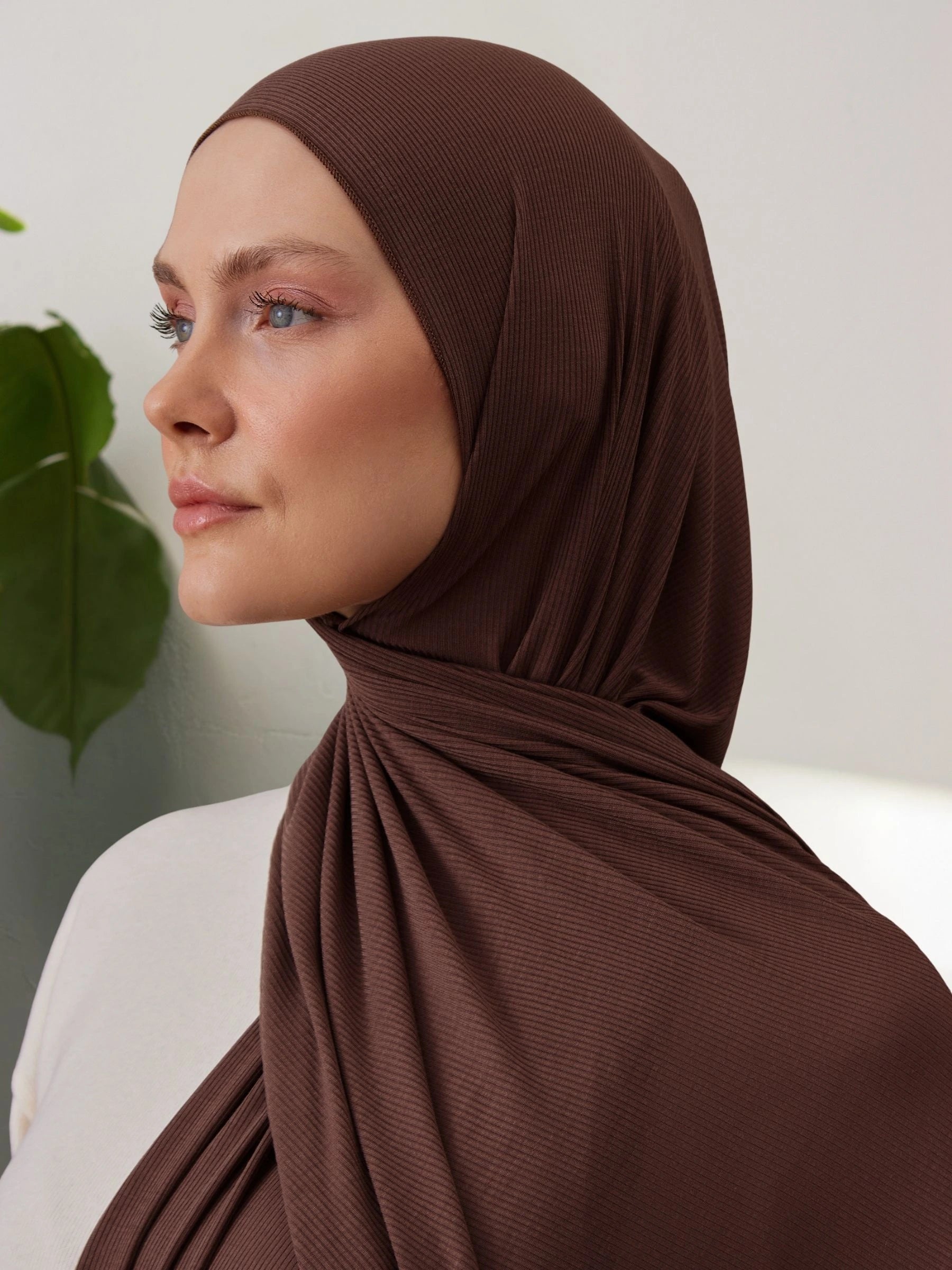 Bambu Fitili Şal - Mocha