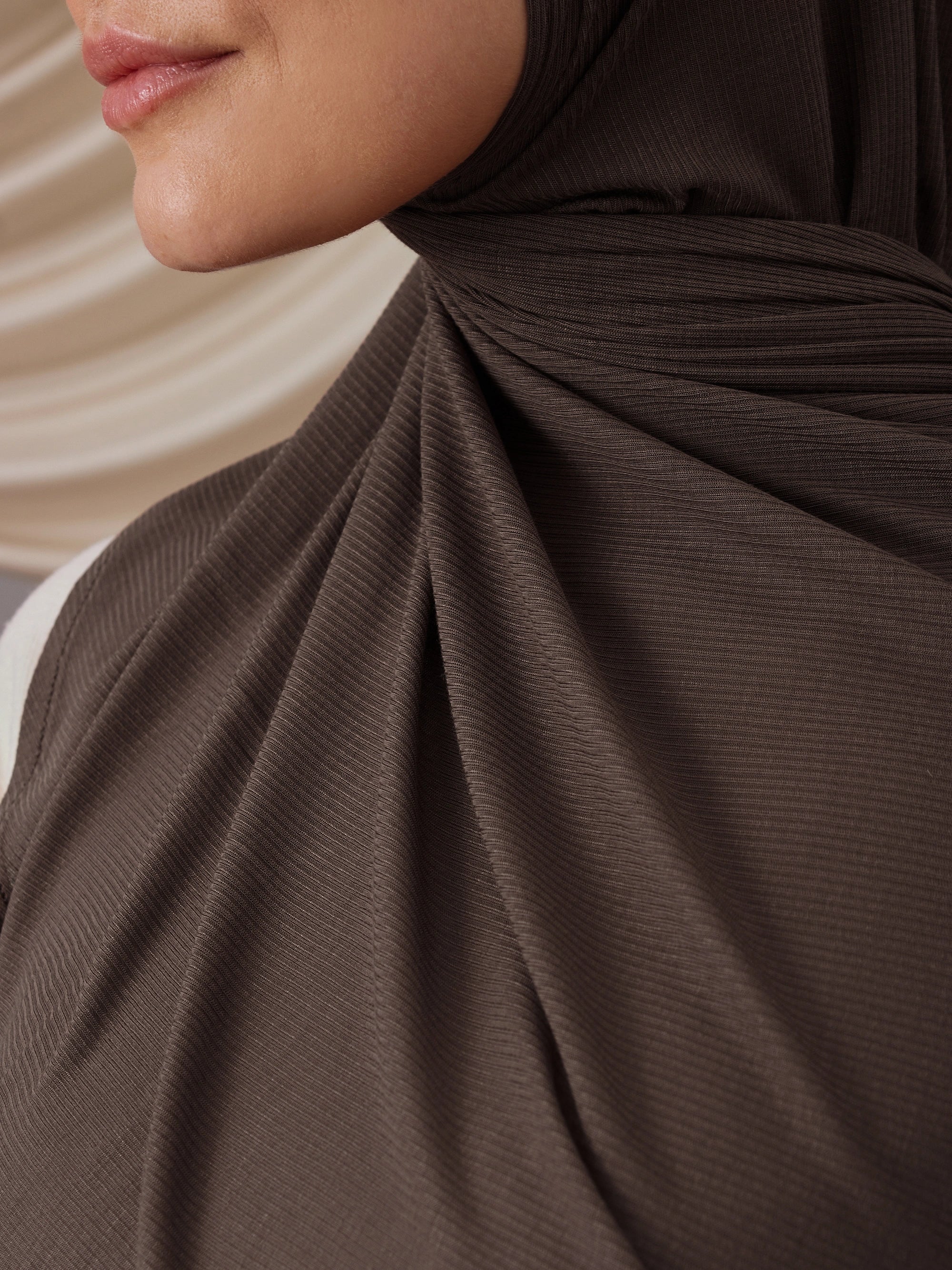 Pratik Bambu Fitilli Şal   -   Gri Vizon